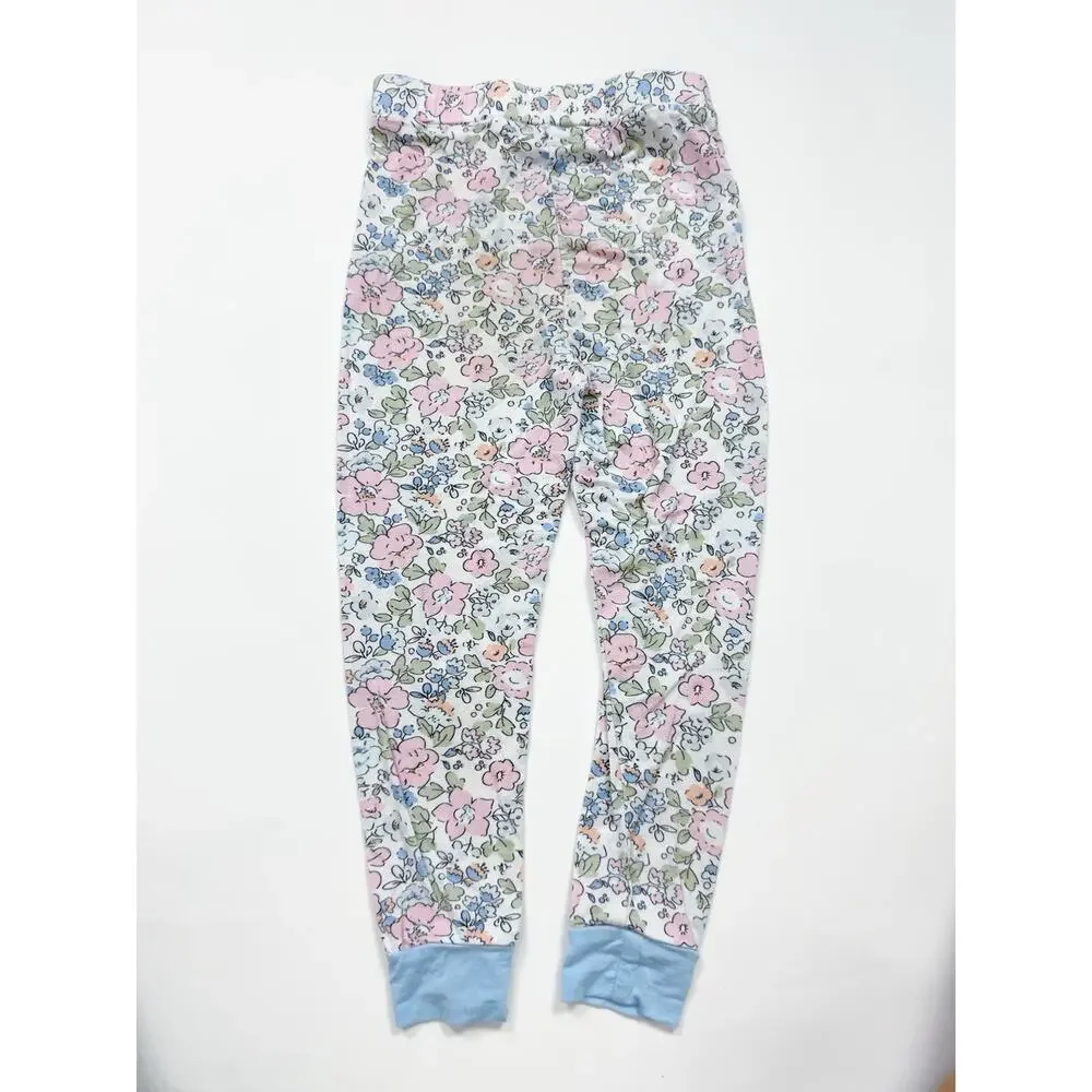 Stitchy Fish Pink Magnolia Bamboo Pajama Set in Blue